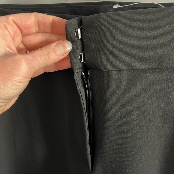LOFT Black Marisa Sailor Trouser Dress Pants Size 8 - Picture 7 of 12